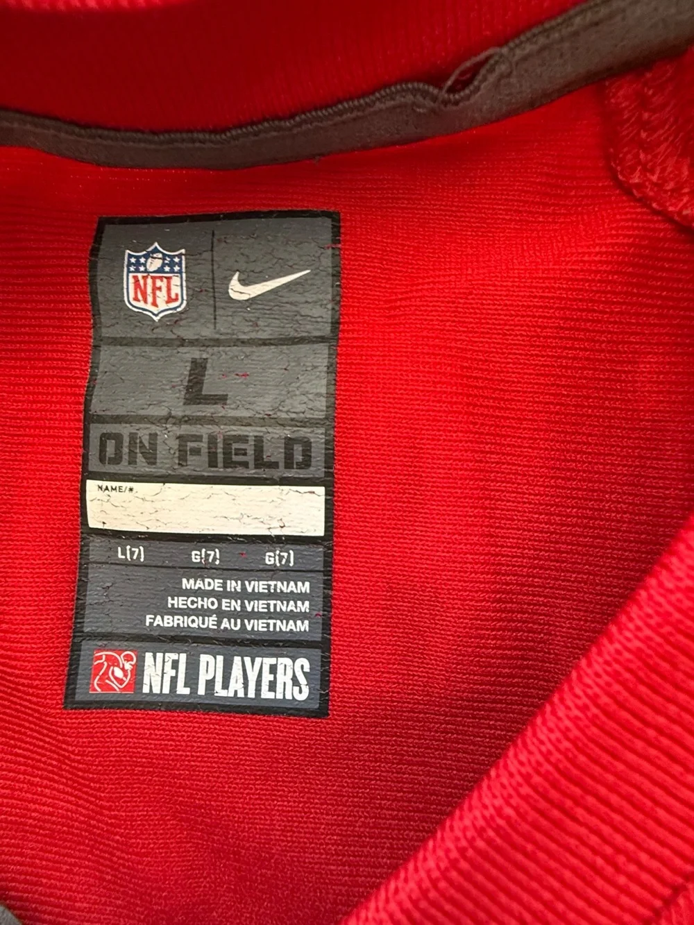 Nike Kids Trey Lance San Francisco 49ers Red N FL Jersey #5 youth large - Picture 3 of 7